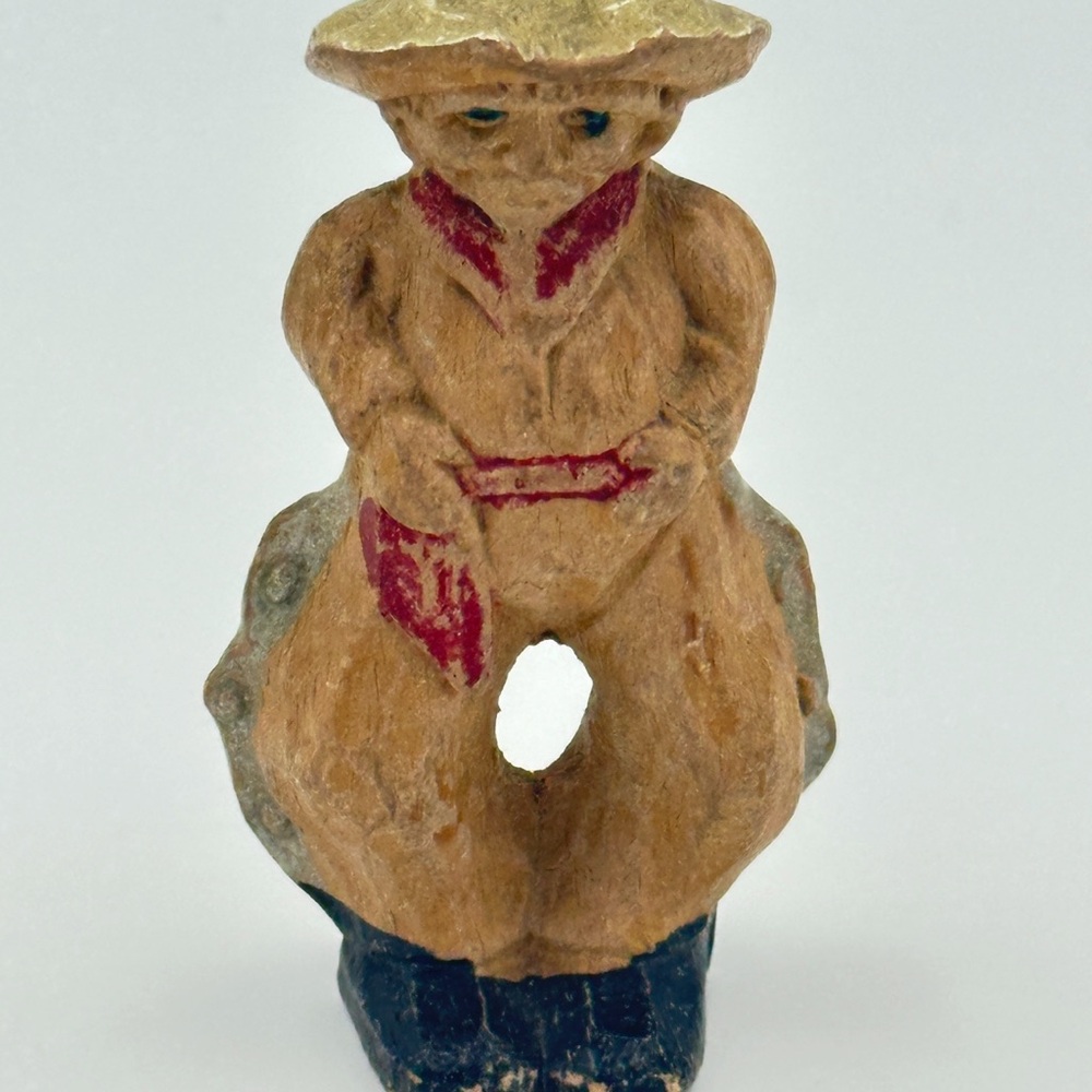 Vintage Charming Western Cowboy Figurine 3” Tall